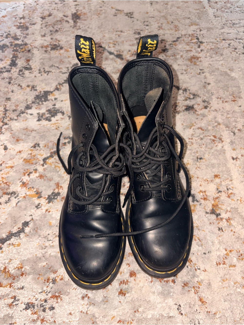 Dr. Martens Black Leather Combat Boots 1460s
